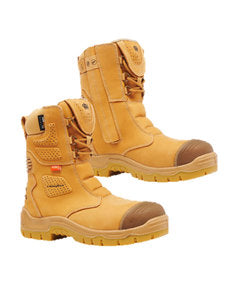 King Gee Bennu Rigger 9" Side Zip Work Boots Wheat K27173